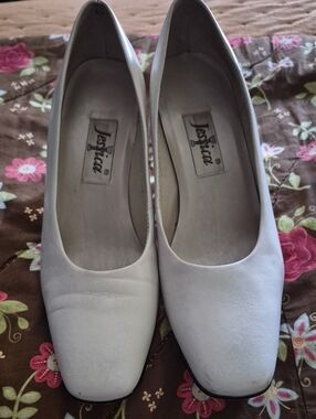 Vintage Jessica Poppi Square Toe Pumps